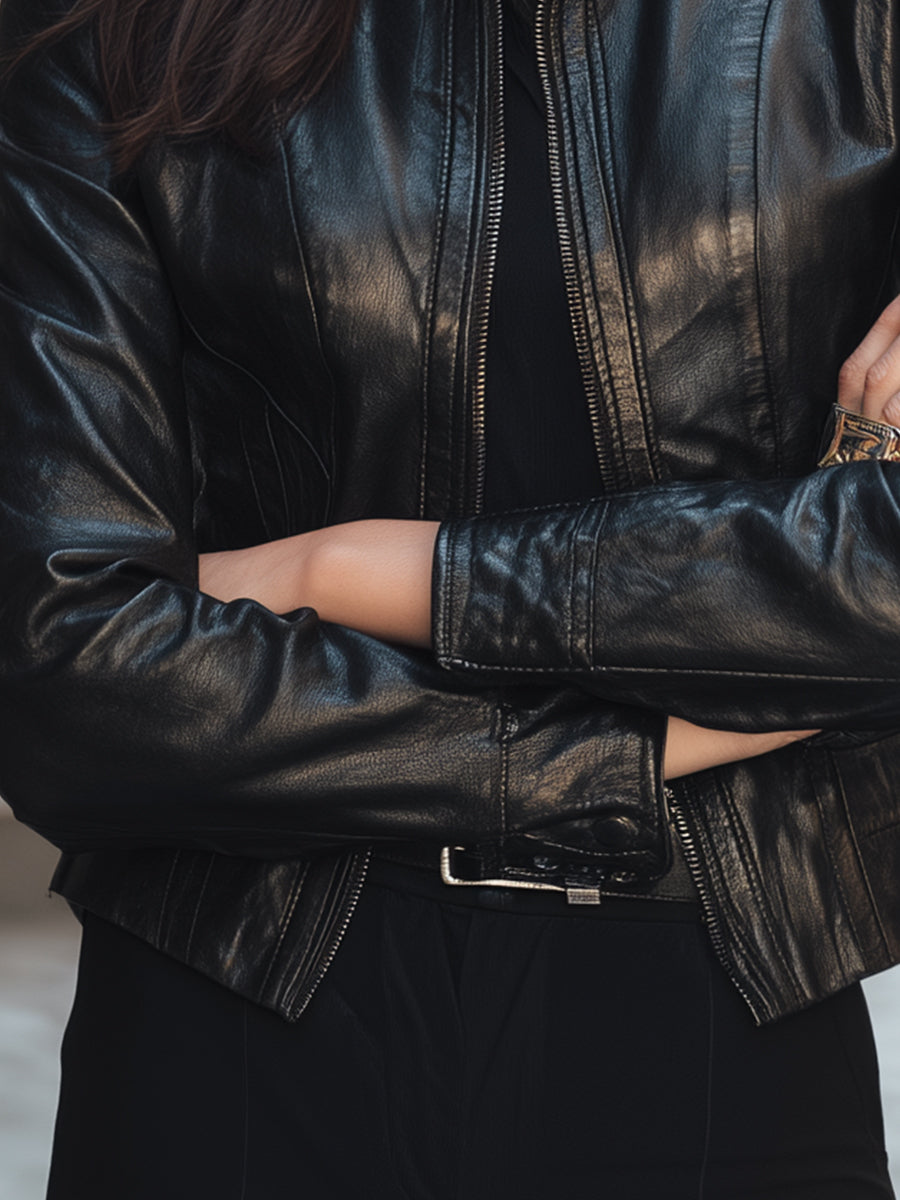 Classic Black Leather Jacket