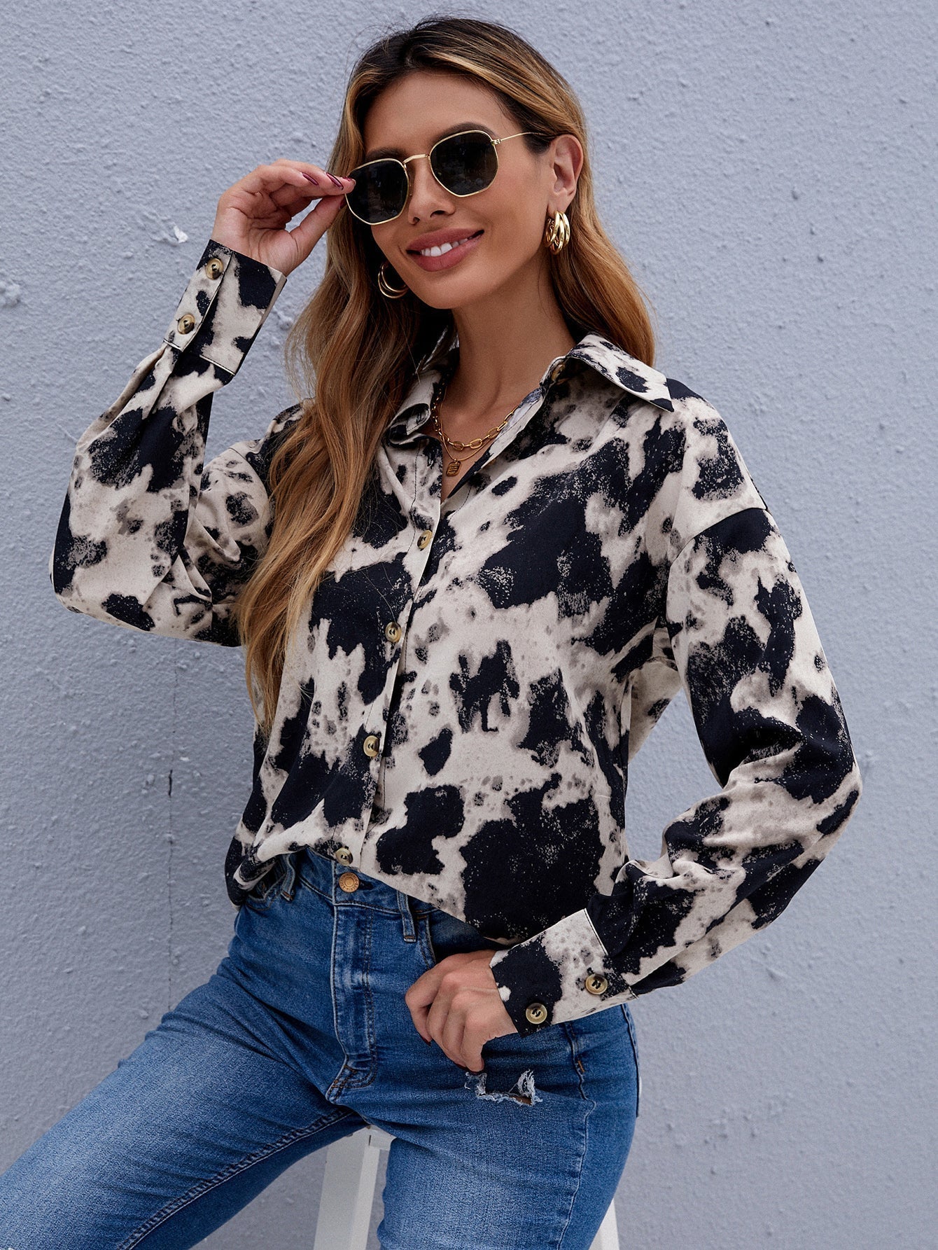 fermon - Animal Print Blouse