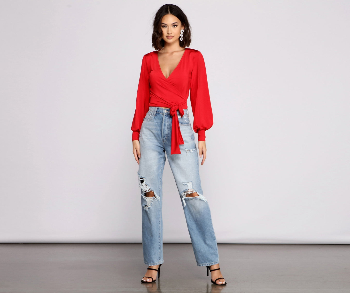 fermon - Chic Babe Wrap Front Top