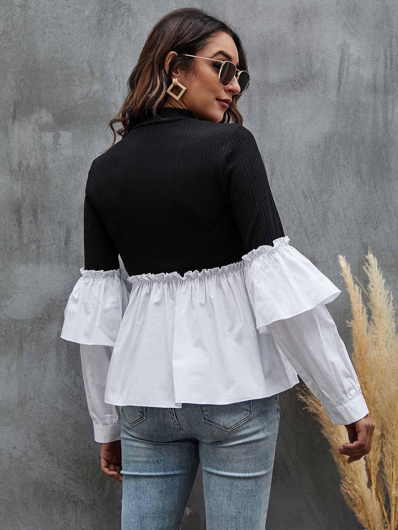 fermon - Color Block Blouse