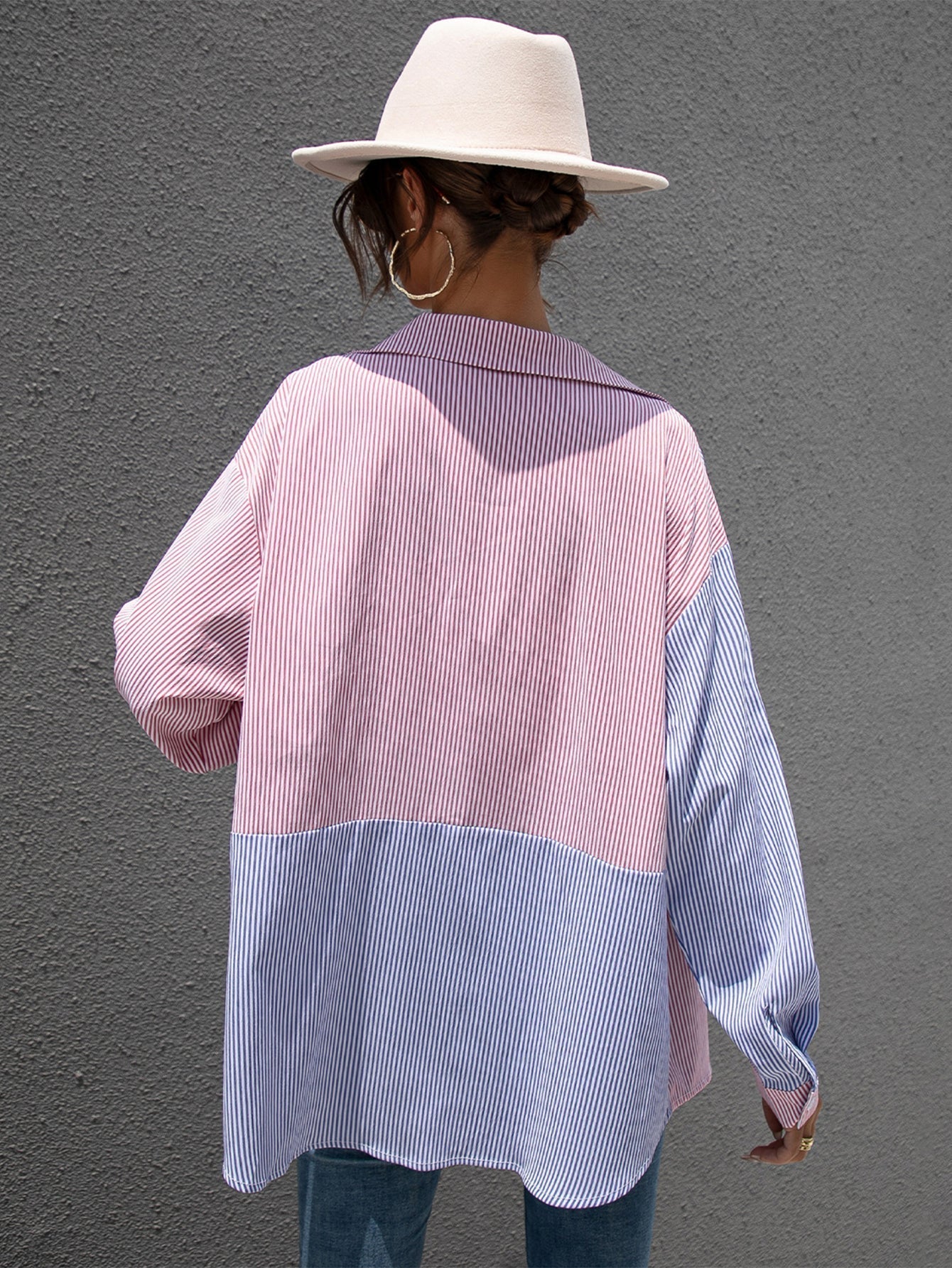 fermon - Colorblock Striped Shirt