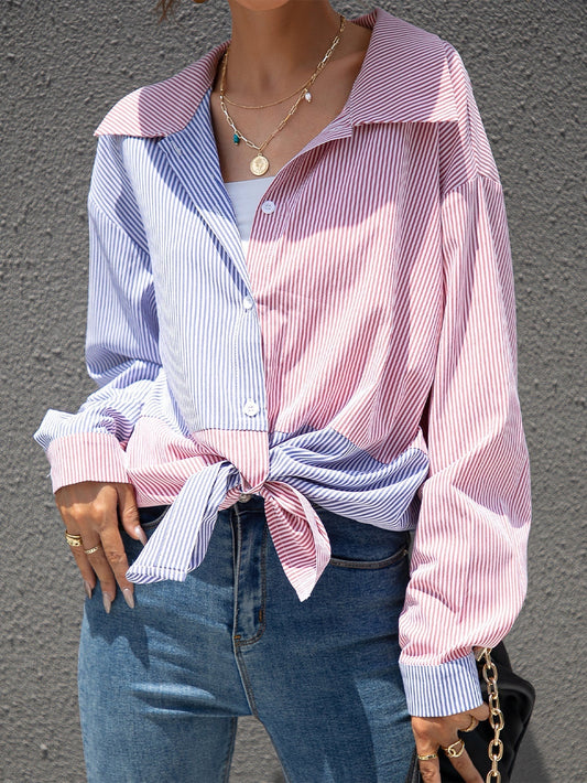 fermon - Colorblock Striped Shirt