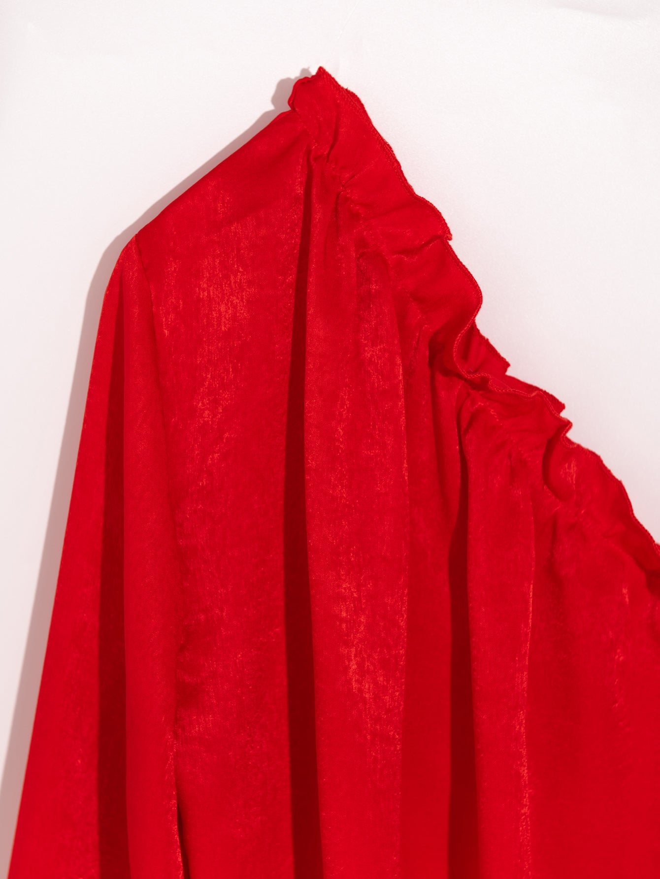 fermon - One Shoulder Puff Sleeve Blouse