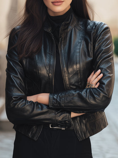 Classic Black Leather Jacket