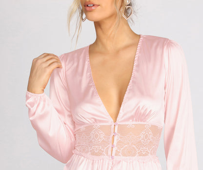 fermon - Chic And Sleek In Satin Top