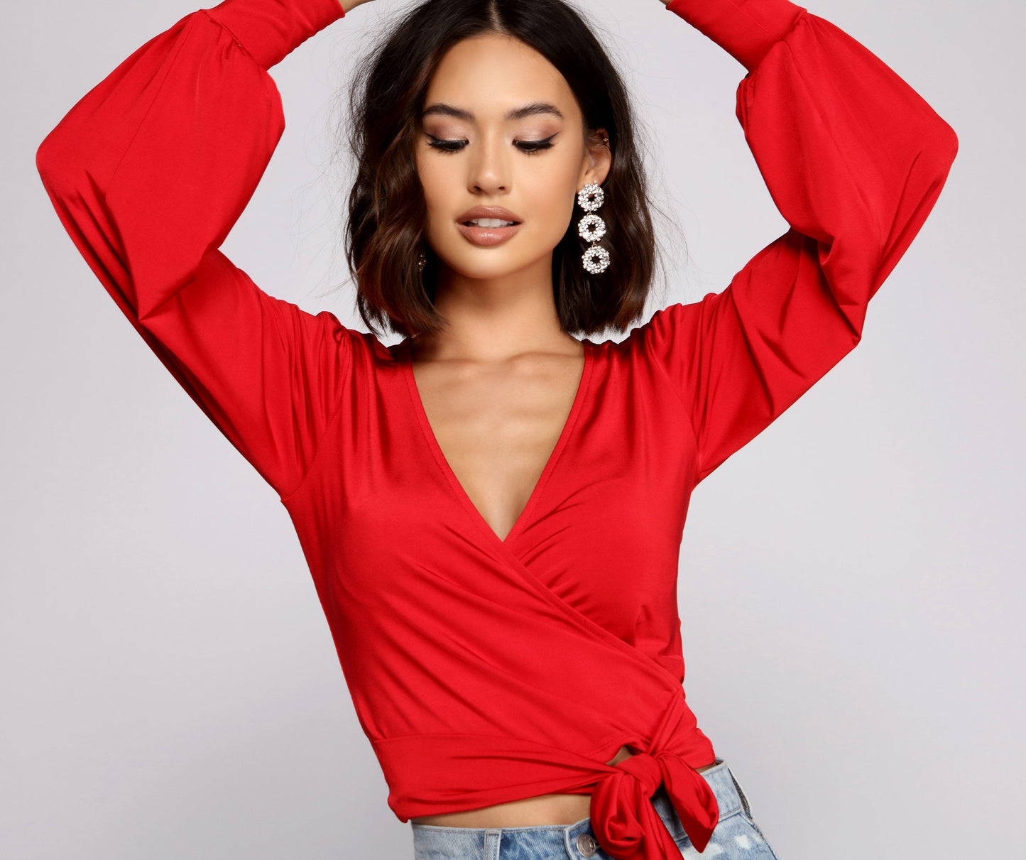 fermon - Chic Babe Wrap Front Top