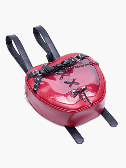 Hiatus Strap Chain Apple Shoulder Gothic Backpack Belt Dark Bow Bag