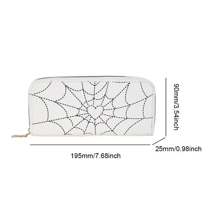 Novelty Coffin Sling Halloween Leather Gothic Spider PU Web Shape Bag