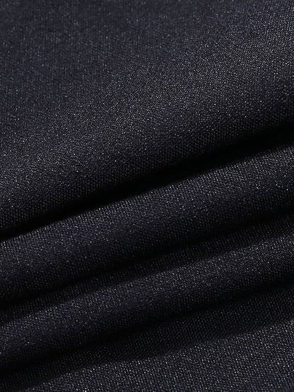 fermon - Women Deep V Neck Lantern Long Sleeve Blouse Casual Loose Pleated Shirt